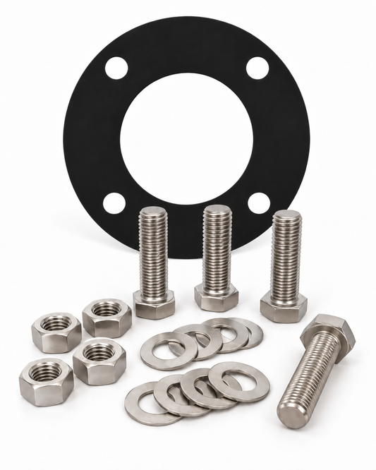 BOLT & GASKET SET - BLACK EPDM - PN16 EN1092